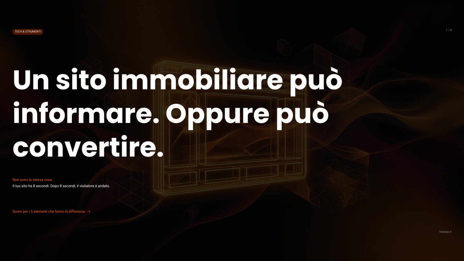 Il tuo sito immobiliare informa. Ma sta convertendo?